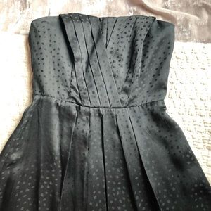 White House Black Market 100% Silk Polka Dot Dress